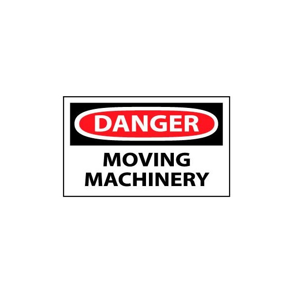 National Marker Co Machine Labels Danger Moving Machinery D305AP Zoro